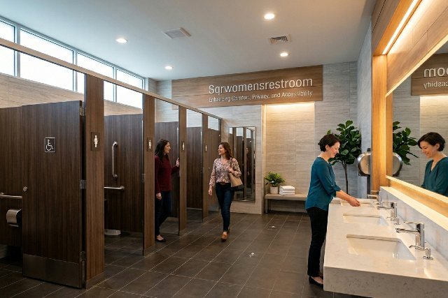 Sqrwomensrestroom: Enhancing Comfort, Privacy, and Accessibility